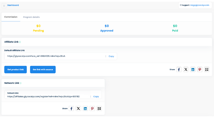 GlycoCalyx Affiliate Links Clarification