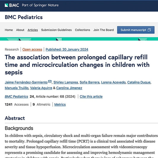 The association between prolonged capillary refill time and microcirculation changes in children with sepsis