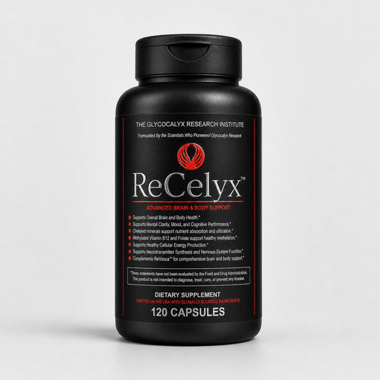 ReCelyx black bottle — 120 capsules, Advanced Brain & Body Support
